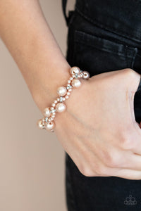 Utmost Uptown- Brown and Silver Bracelet- Paparazzi Accessories