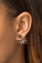 Load image into Gallery viewer, Dynamic- Aurum and Brass Earrings- Paparazzi Accessories