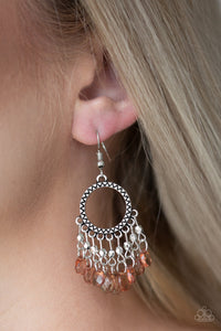 Paradise Palace- Brown and Silver Earrings- Paparazzi Accessories