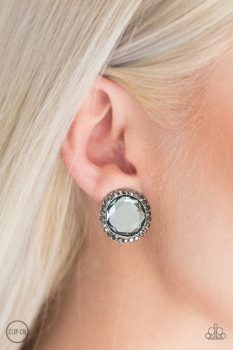 Positively Princess- Silver Clip On Earrings- Paparazzi Accessories