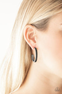 Rugged Retro- Silver Earrings- Paparazzi Accessories