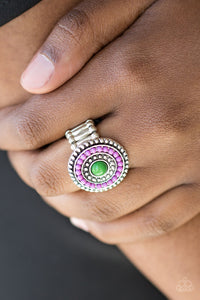 Tide Pools- Purple and Silver Ring- Paparazzi Accessories