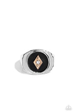 Load image into Gallery viewer, Alumni- Black and Silver Ring- Paparazzi Accessories