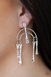 ARTIFACTS Of Life-Silver Earrings- Paparazzi Accessories