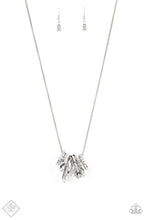 Load image into Gallery viewer, Audacious Attitude- White and Silver Necklace- Paparazzi Accessories