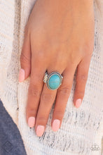 Load image into Gallery viewer, Bountiful Deserts- Blue and Silver Ring- Paparazzi Accessories
