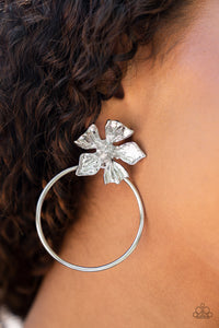 Buttercup Bliss- Silver Earrings- Paparazzi Accessories