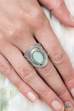 Load image into Gallery viewer, Calm and Classy- Blue and Silver Ring- Paparazzi Accessories