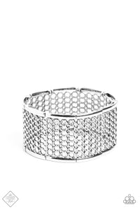 Camelot Couture- Silver Bracelet- Paparazzi Accessories