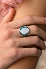 Load image into Gallery viewer, Captivating Cowboy- Blue and Silver Ring- Paparazzi Accessories