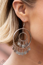 Load image into Gallery viewer, Caviar Command- Silver Earrings- Paparazzi Accessories