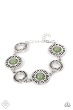 Load image into Gallery viewer, Coastal Charmer- Green and Silver Bracelet- Paparazzi Accessories