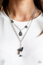Load image into Gallery viewer, Collector&#39;s Craftmanship- Multicolored Silver Necklace- Paparazzi Accessories
