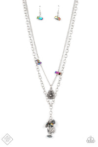 Collector's Craftmanship- Multicolored Silver Necklace- Paparazzi Accessories