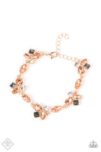 Load image into Gallery viewer, Colorful Captivation- Multicolored Rose Gold Bracelet- Paparazzi Accessories