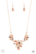 Load image into Gallery viewer, Completely Captivated- Multicolored Rose Gold Necklace- Paparazzi Accessories
