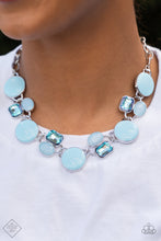 Load image into Gallery viewer, Dreaming in MULTICOLOR- Blue and Silver Necklace- Paparazzi Accessories