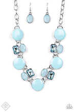 Load image into Gallery viewer, Dreaming in MULTICOLOR- Blue and Silver Necklace- Paparazzi Accessories