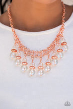 Load image into Gallery viewer, Deep Space Diva- White and Copper Necklace- Paparazzi Accessories