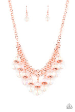 Load image into Gallery viewer, Deep Space Diva- White and Copper Necklace- Paparazzi Accessories