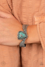 Load image into Gallery viewer, Desert Roost- Blue and Silver Bracelet- Paparazzi Accessories