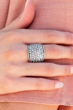 Load image into Gallery viewer, Dotted Decorum- Silver Ring- Paparazzi Accessories