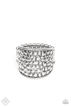 Load image into Gallery viewer, Dotted Decorum- Silver Ring- Paparazzi Accessories