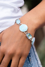 Load image into Gallery viewer, Dreamscape Dazzle- Blue and Silver Bracelet- Paparazzi Accessories