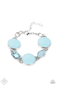 Dreamscape Dazzle- Blue and Silver Bracelet- Paparazzi Accessories