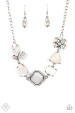 Load image into Gallery viewer, Eco Enchantment- White and Silver Necklace- Paparazzi Accessories