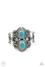 Load image into Gallery viewer, Eco Essence- Blue and Silver Ring- Paparazzi Accessories