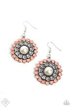 Load image into Gallery viewer, Effortlessly Eden- Orange and Silver Earrings- Paparazzi Accessories