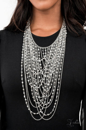 Enticing- Silver Necklace- Paparazzi Accessories