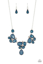Load image into Gallery viewer, Everglade Escape- Blue and Silver Necklace- Paparazzi Accessories