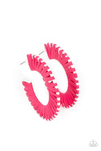 Load image into Gallery viewer, Everybody Conga- Pink and White Earrings- Paparazzi Accessories