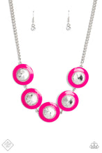 Load image into Gallery viewer, Feminine Flair- Pink and Silver Necklace- Paparazzi Accessories