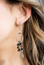 Load image into Gallery viewer, Fossil Flair- Multicolored Silver Earrings- Paparazzi Accessories