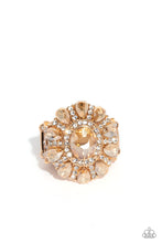 Load image into Gallery viewer, GLIMMER and Spice- White and Gold Ring- Paparazzi Accessories