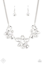 Load image into Gallery viewer, Galactic Goddess- White and Silver Necklace- Paparazzi Accessories