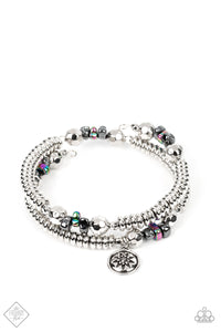 Handcrafted Heirloom- Multicolored Silver Bracelet- Paparazzi Accessories