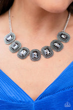 Load image into Gallery viewer, Iced Iron- Silver Necklace- Paparazzi Accessories