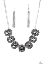 Load image into Gallery viewer, Iced Iron- Silver Necklace- Paparazzi Accessories