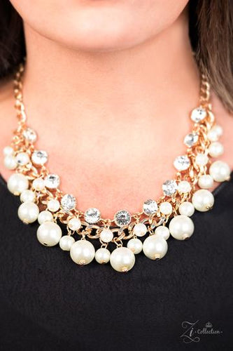 Idolize- White and Gold Necklace- Paparazzi Accessories