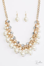 Load image into Gallery viewer, Idolize- White and Gold Necklace- Paparazzi Accessories