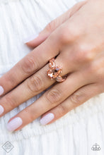 Load image into Gallery viewer, Law Of Attraction- Rose Gold Ring- Paparazzi Accessories