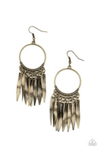 Load image into Gallery viewer, Let GRIT Be- Brass Earrings- Paparazzi Accessories