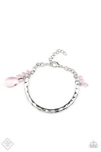 Let Yourself GLOW- Pink and Silver Bracelet- Paparazzi Accessories