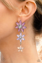 Load image into Gallery viewer, Let&#39;s Get It GARLAND- Multicolored Silver Earrings- Paparazzi Accessories