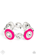 Load image into Gallery viewer, Lustrous Lass- Pink and Silver Bracelet- Paparazzi Accessories