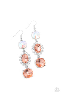 Magical Melodrama- Multicolored Silver Earrings- Paparazzi Accessories